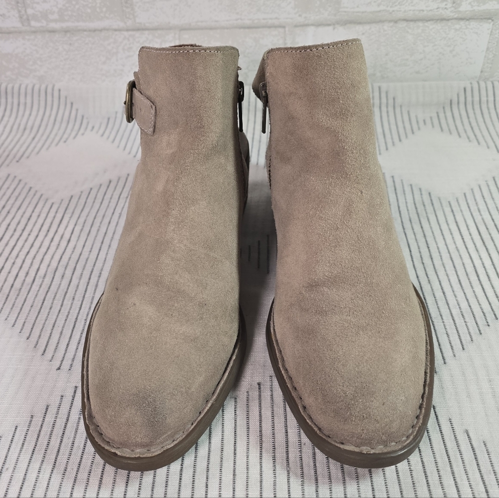Born Leather Booties Brown/tan Sling Back Ankle Size 8.5 - Picture 3 of 12